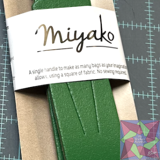 Miyako Leather Handle - Green